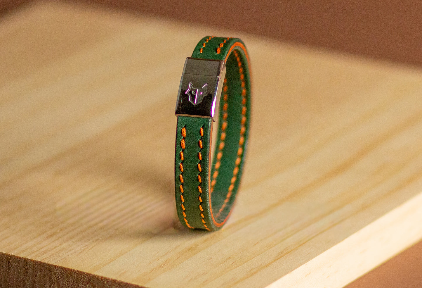 Magnetic Clasp Leather Bracelet