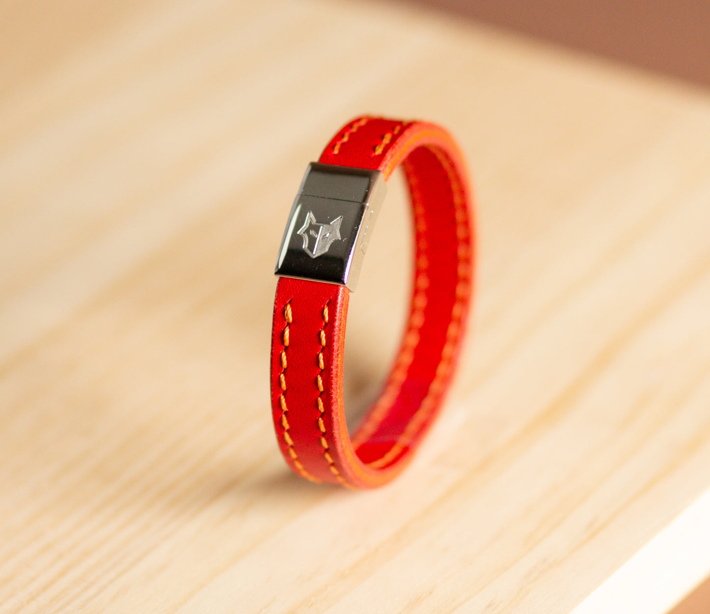 Magnetic Clasp Leather Bracelet