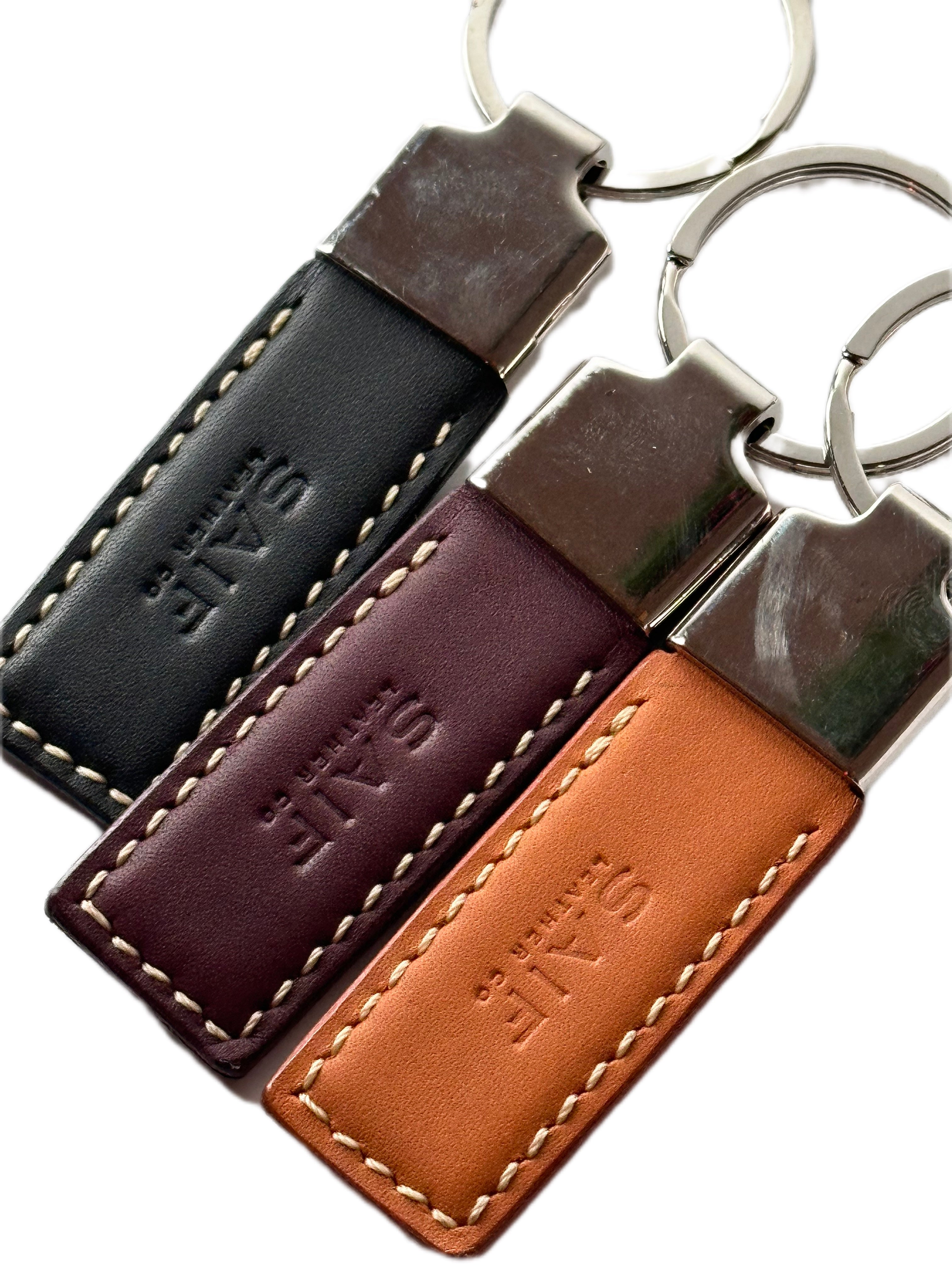 Premium Leather Keychains | Hand-Stitched Key Holders | Saif Leather ...