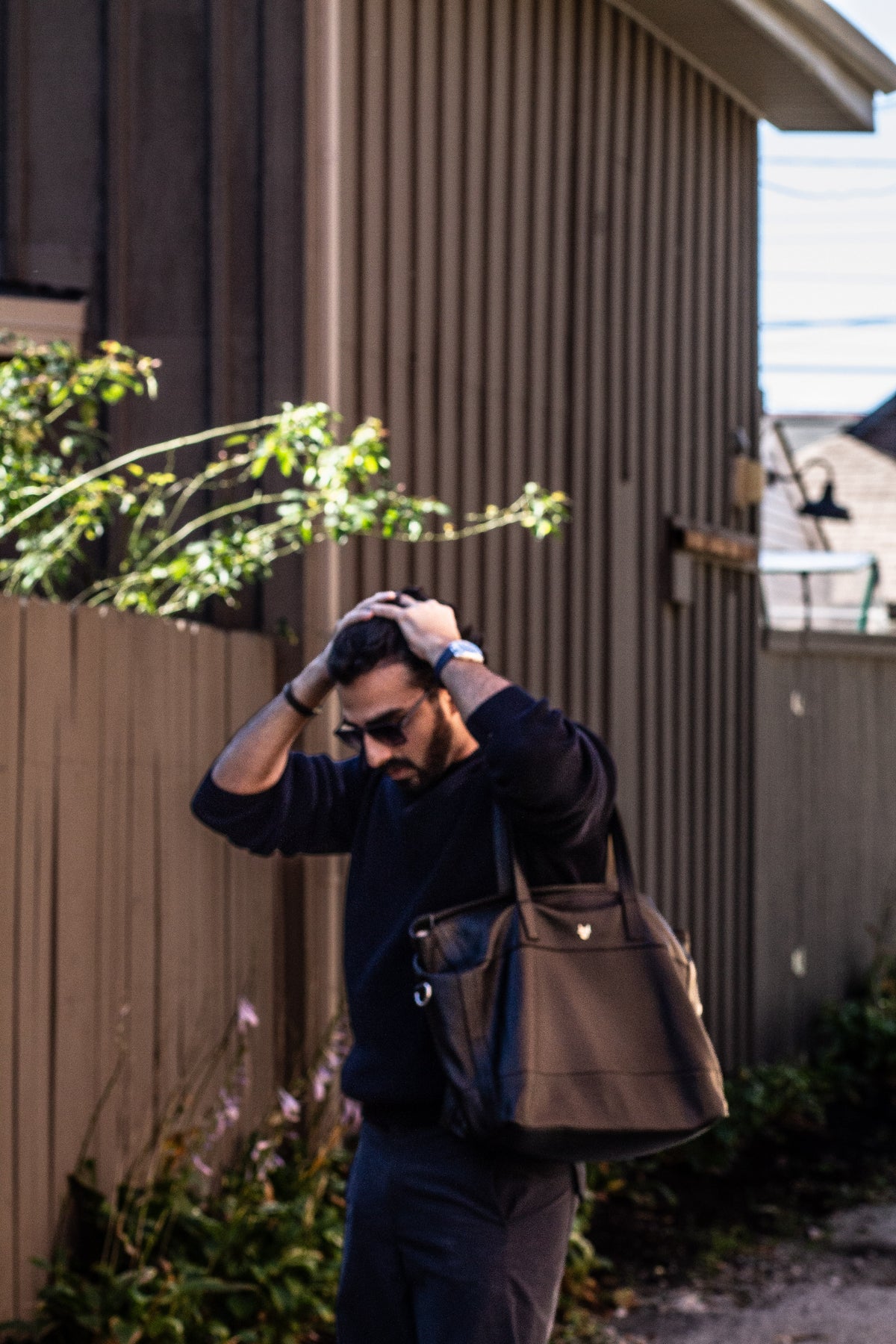 The Aima Zip Top Leather Tote