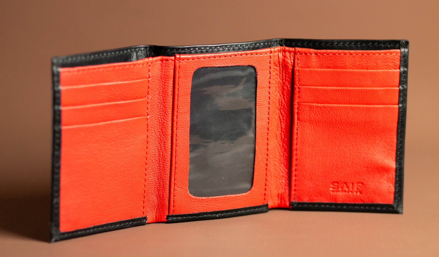 Colorful Leather Trifold Wallet