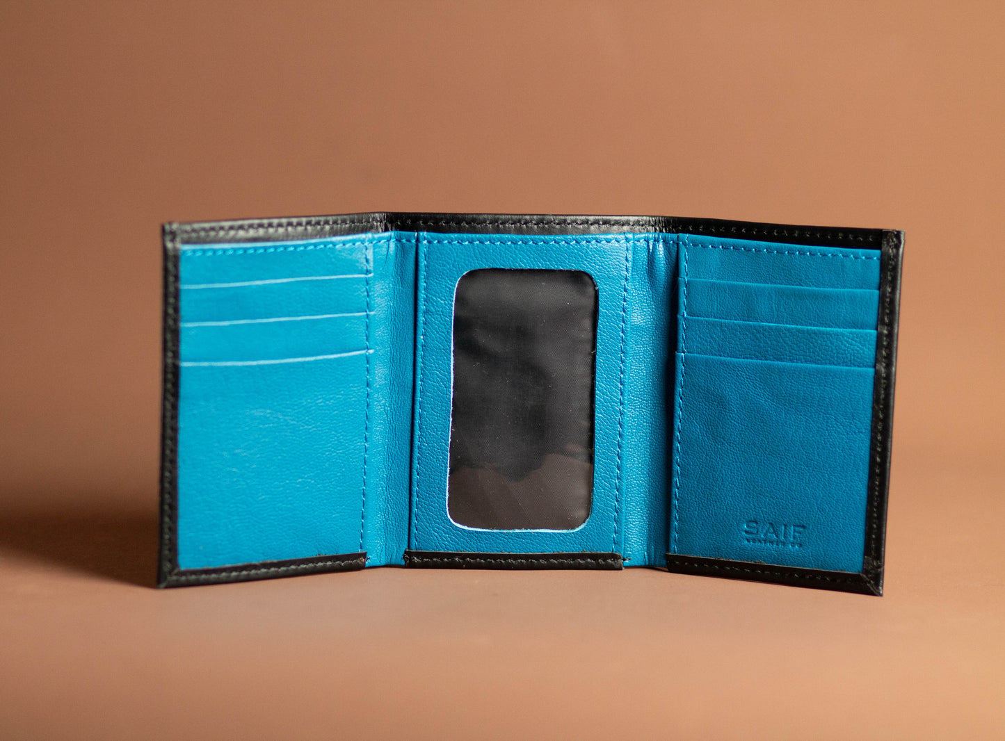 Colorful Leather Trifold Wallet