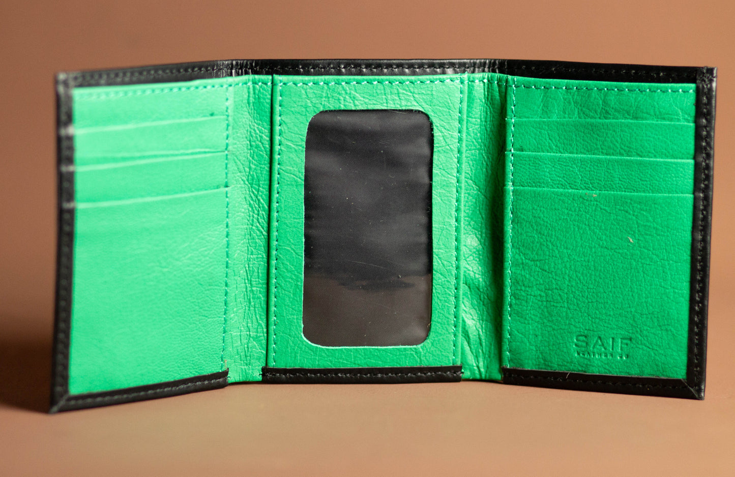 Colorful Leather Trifold Wallet