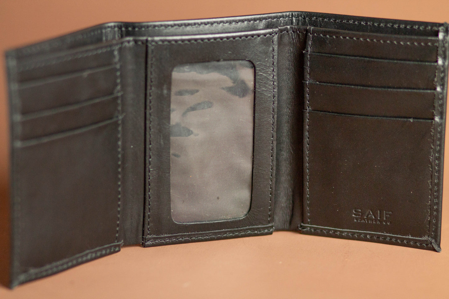 Colorful Leather Trifold Wallet