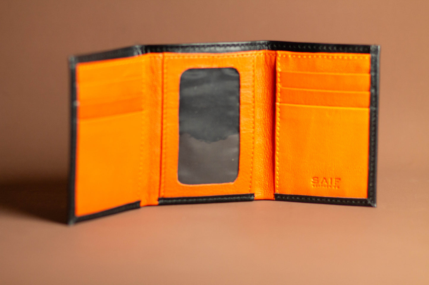 Colorful Leather Trifold Wallet