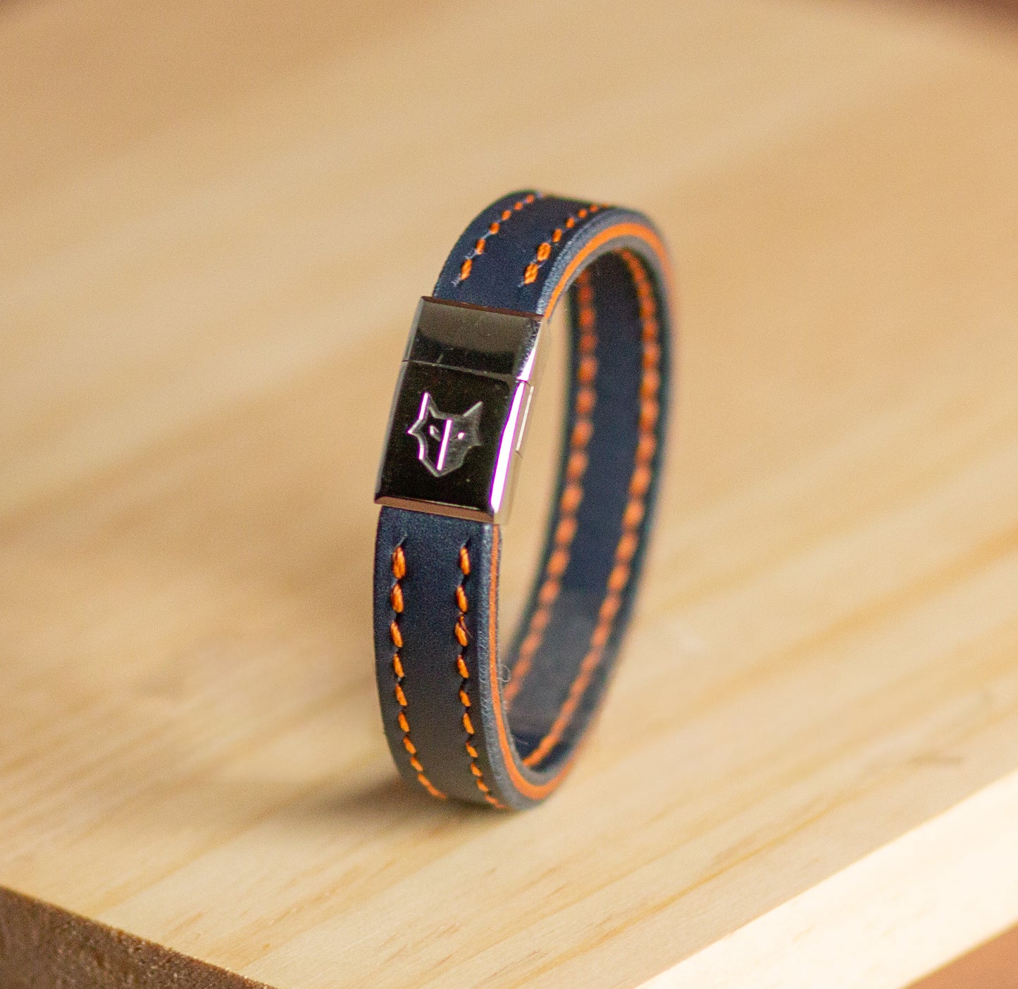 Magnetic Clasp Leather Bracelet