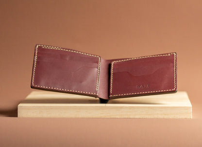 Classic Hand Stitched Bifold Wallet | Full Grain Leather