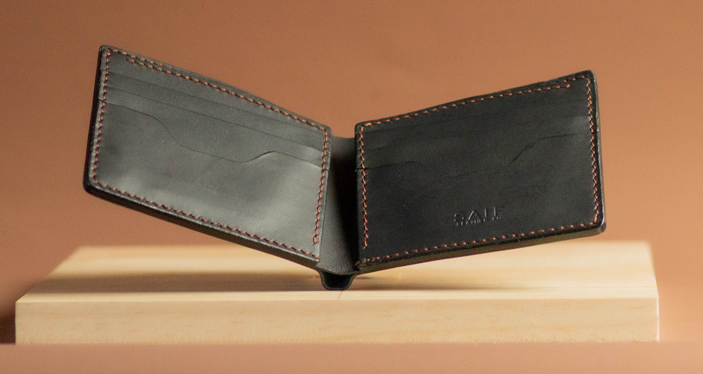 Classic Hand Stitched Bifold Wallet | Full Grain Leather