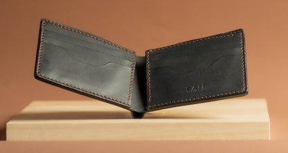 Classic Hand Stitched Bifold Wallet | Full Grain Leather