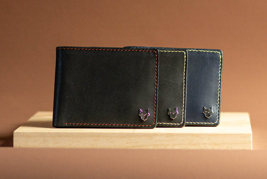 Classic Hand Stitched Bifold Wallet | Full Grain Leather