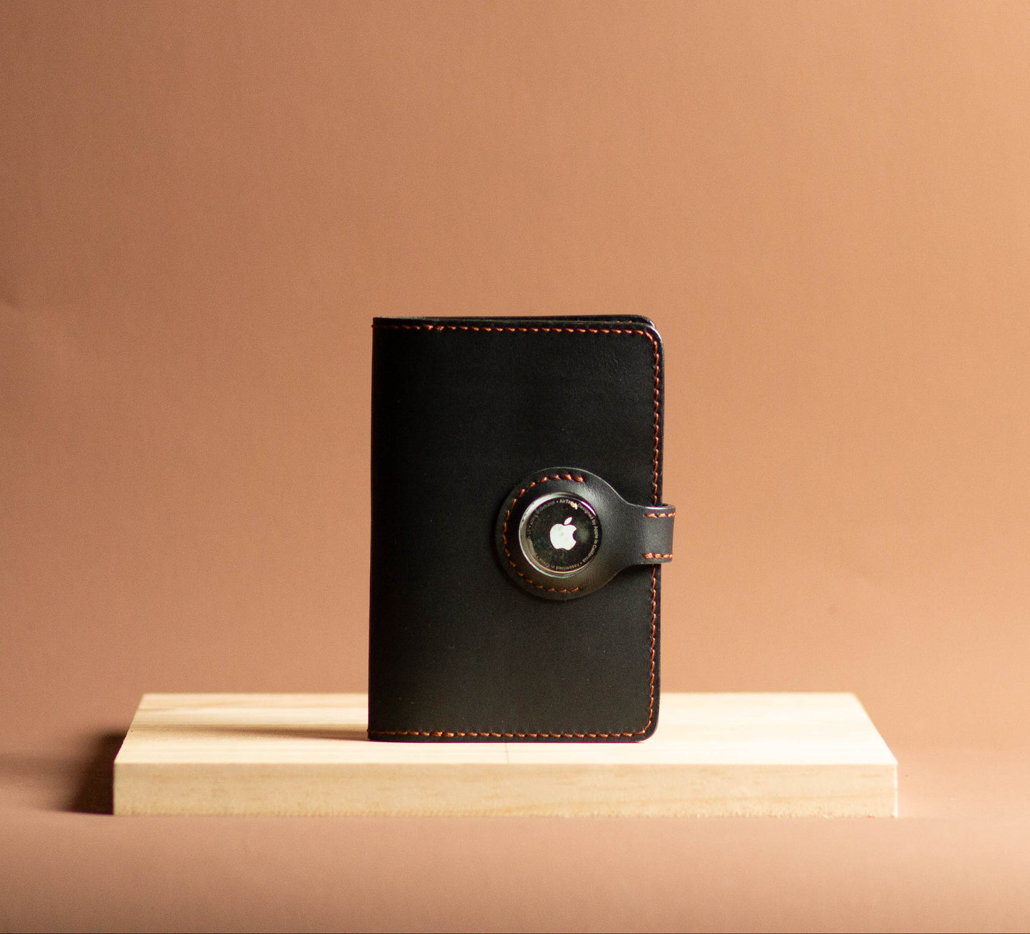 Hand-Sewn AirTag Passport Wallet